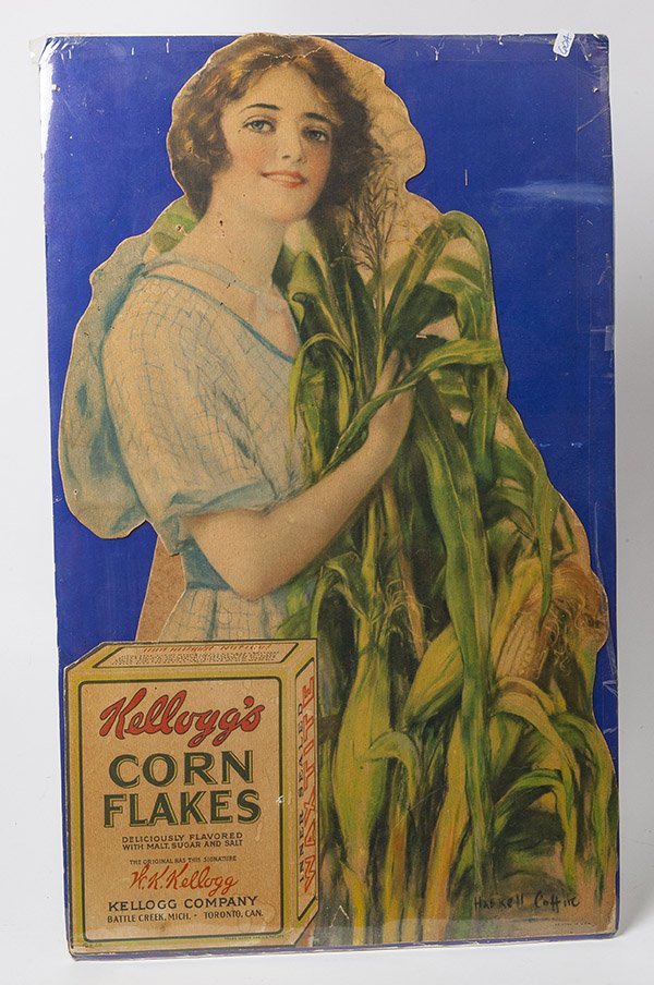 Kellogg's Corn Flakes Chromolithographed Sign (1 of 8)