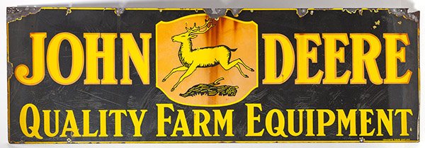 Early Porcelain John Deere Sign (1 of 9)