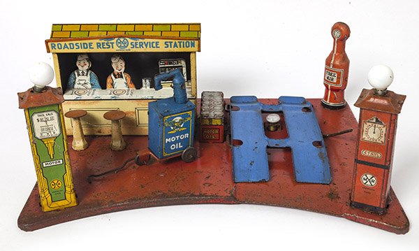 Marx Tin Cromo Roadside Rest Service Station (1 of 9)