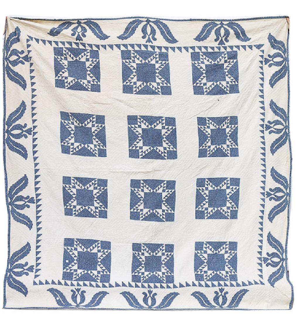 Early Pieced & Appliqued Quilt (1 of 10)