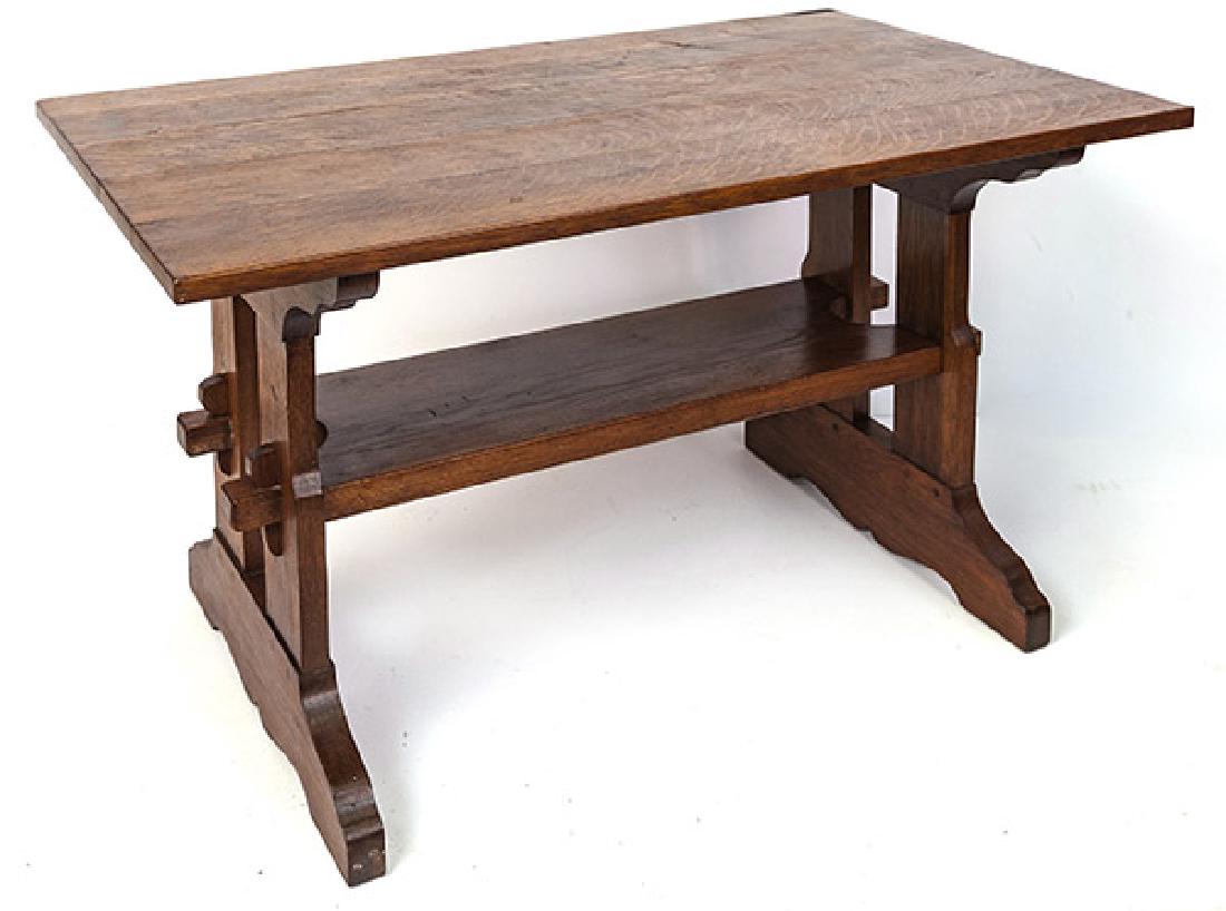 Gustav Stickley Trestle Table (1 of 10)