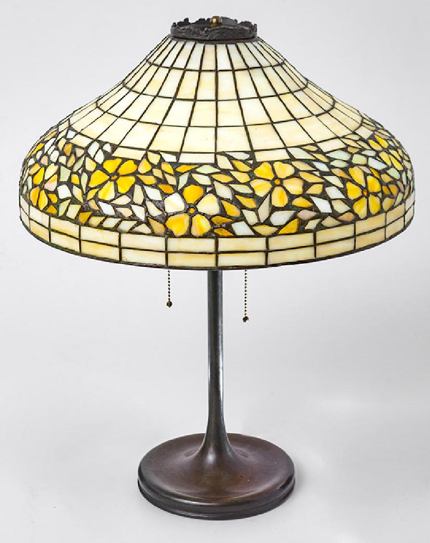Unique Lamp Co. Leaded Table Lamp (1 of 9)