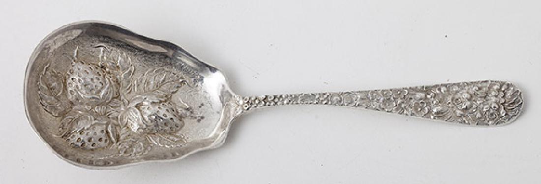 Stieff Sterling Repouseau Strawberry Serving Spoon (1 of 8)