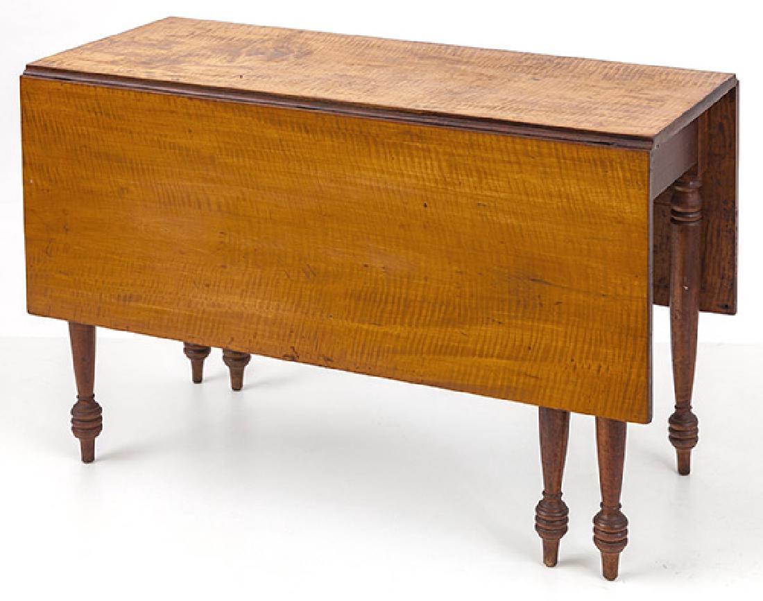 Tiger Maple Drop Leaf Gate Leg Table (1 of 9)