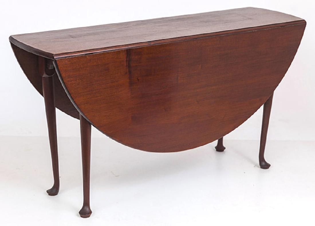 Mahogany Period Queen Anne Drop Leaf Table (1 of 10)