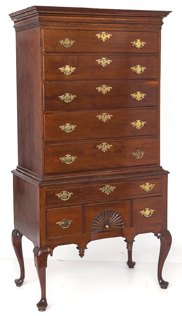 Period Cherry Pennsylvania Queen Anne High Boy (1 of 9)