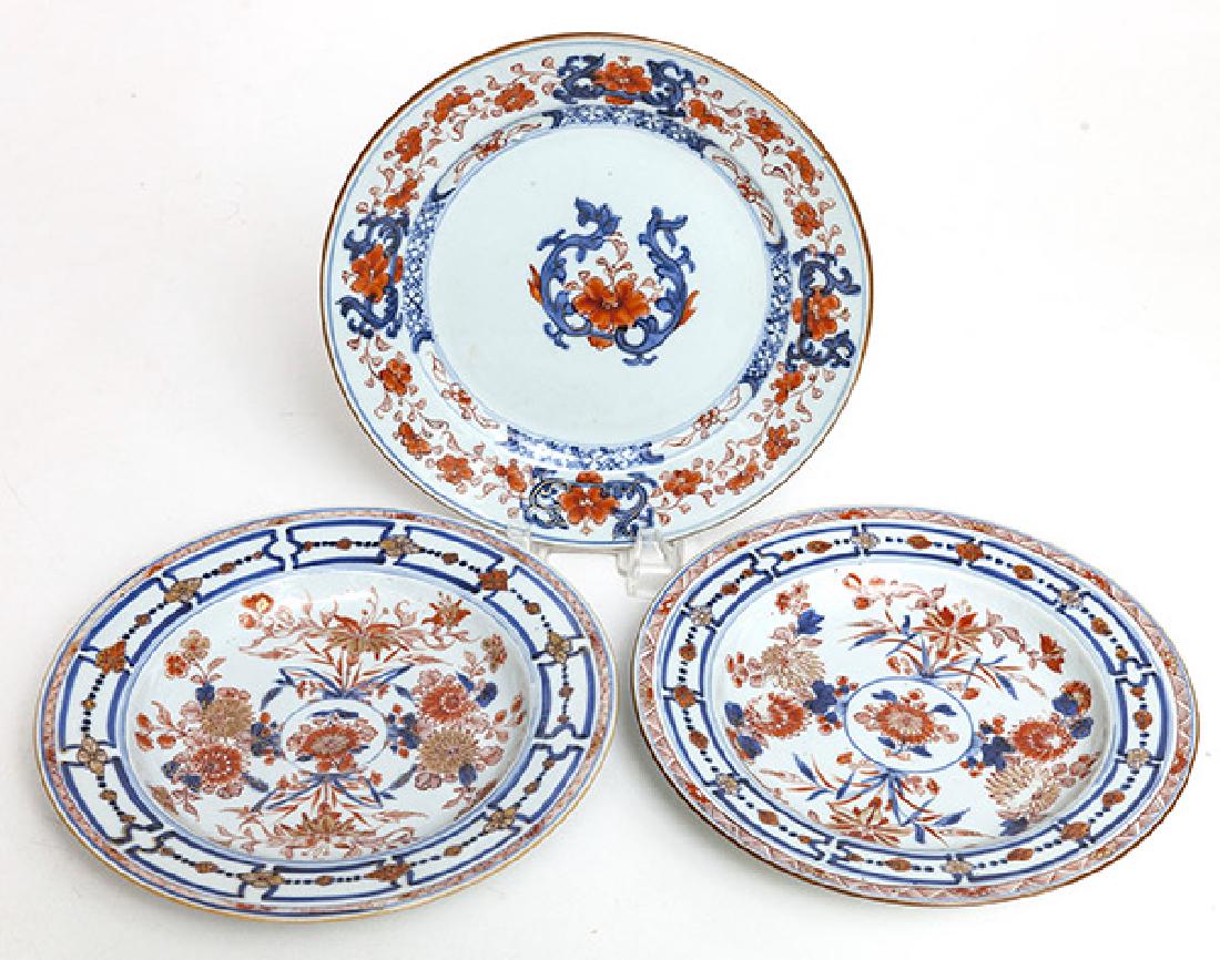 Three 18th Century Chinese Imari Plates (1 of 8)