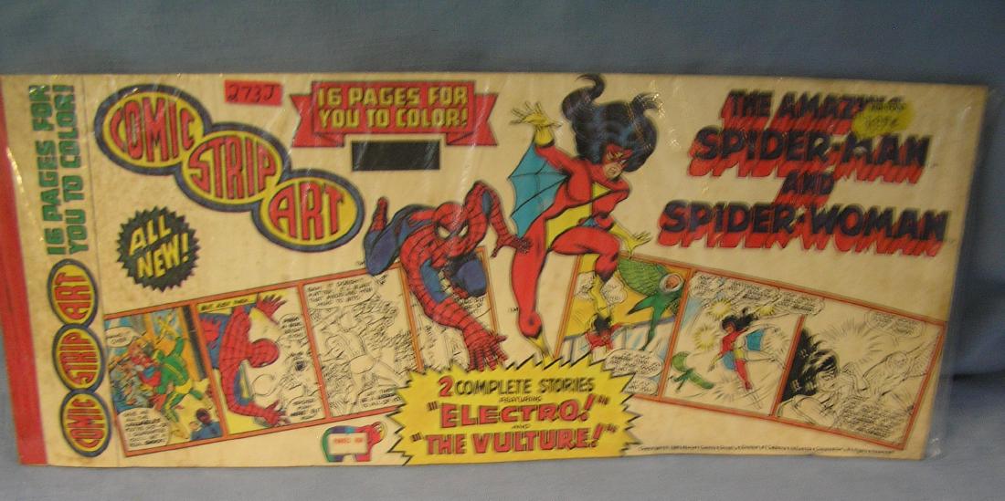 The amazing Spiderman and Spider woman over sized comic: The amazing Spiderman and Spider woman over sized comic book featuring comic strip art 16 pages total circa 1980 est. value $50.00-$65.00