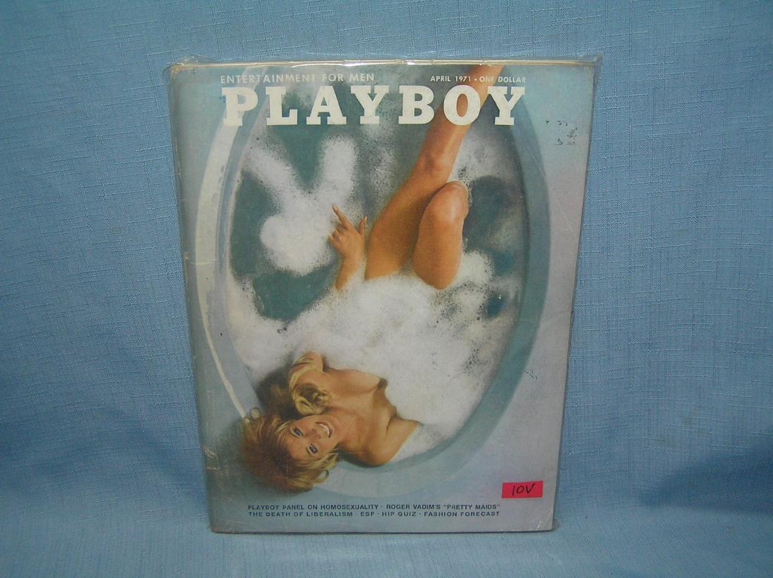Vintage Playboy magazine April 1971: Vintage Playboy magazine April 1971 est. value $25.00-$35.00