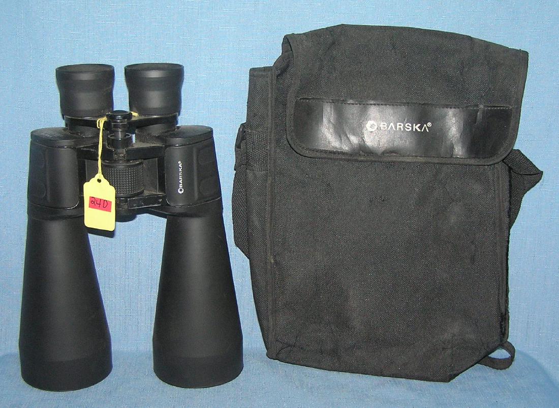 Pair of Barska 15 by 70 binoculars with case: Pair of Barska 15 by 70 binoculars with case est. value $75.00-$100.00