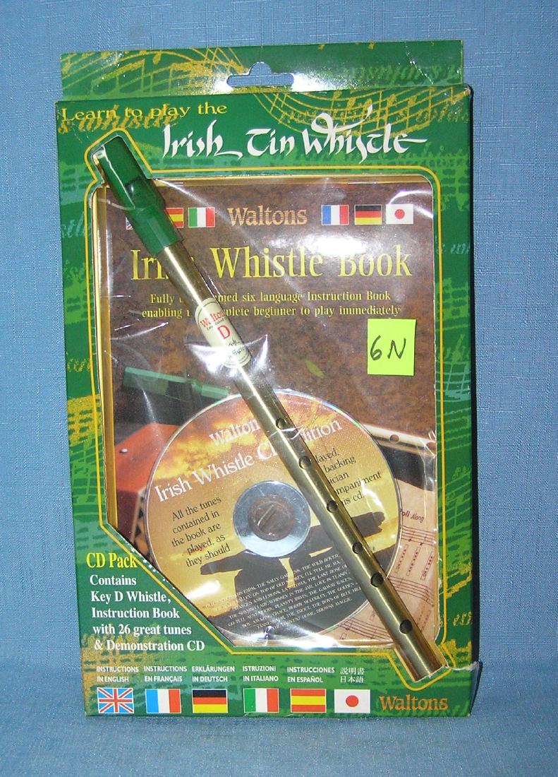 Irish tin whistle and CD set with original box: Irish tin whistle and CD set with original box est. value $25.00-$30.00