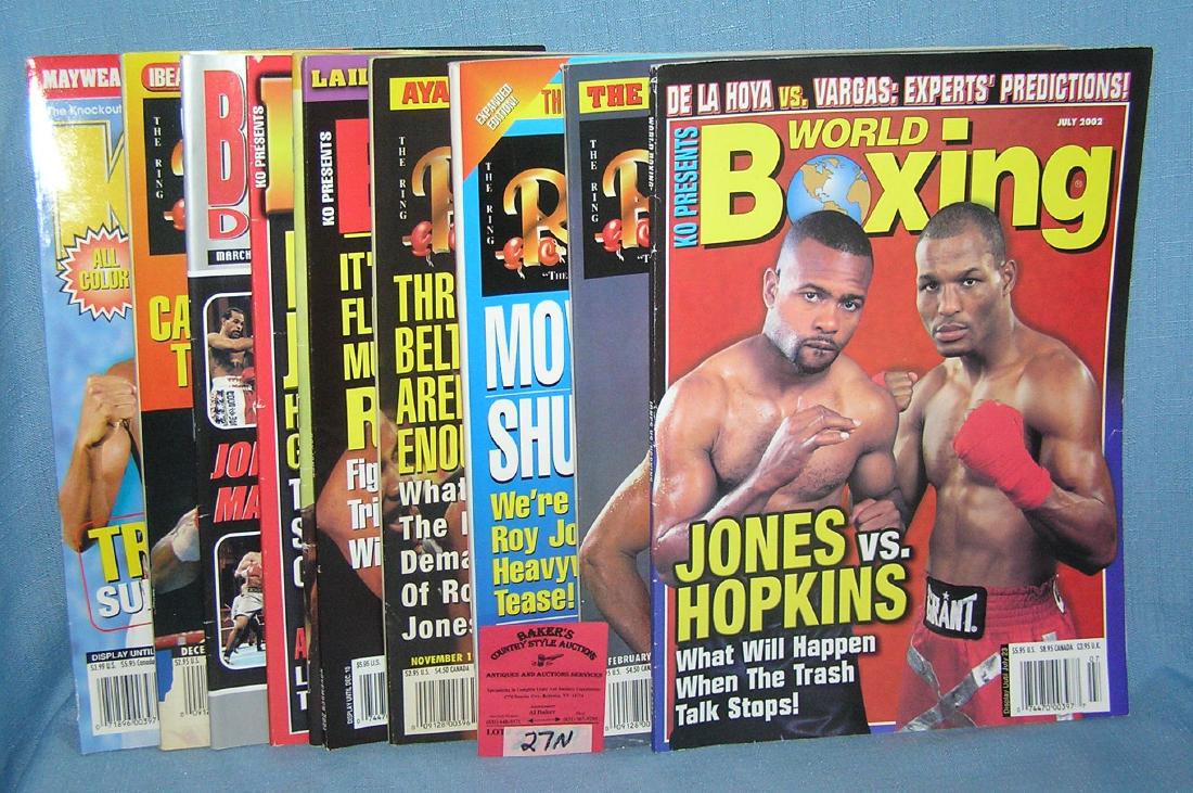 Collection of vintage boxing magazines: Collection of vintage boxing magazines est. value $25.00-$35.00