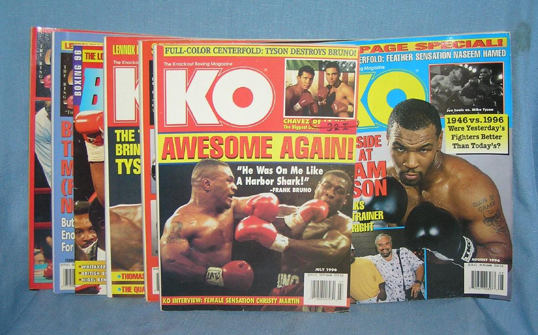 Group of vintage boxing magazines: Group of vintage boxing magazines est. value $25.00-$30.00