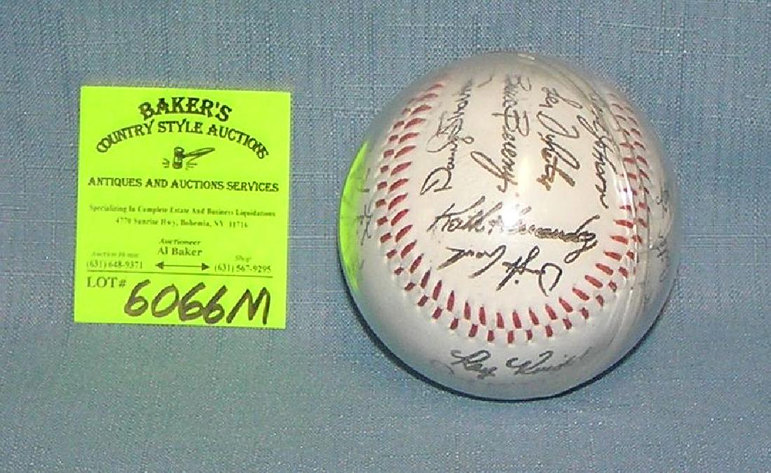 1986 world champion NY Mets baseball: 1986 world champion NY Mets baseball includes Ray Knight, Dwight Gooden, Kieth Hernandez, Len Dykstra, Davy Johnson, Roger McDowell, George Foster, Rick Agularra, Gary Carter, Howard Johnson, Kevin Mi