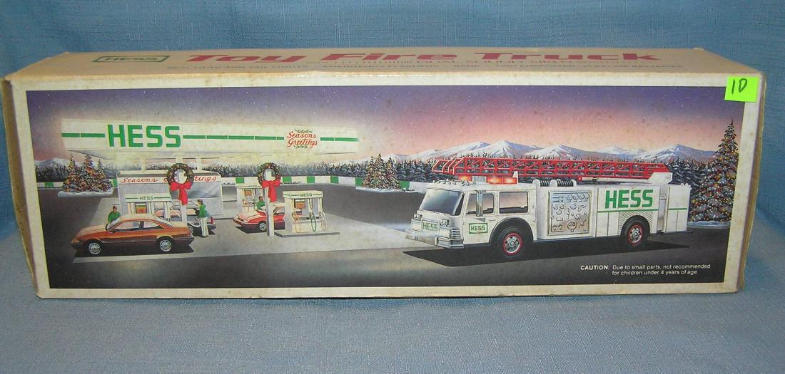 HESS toy fire truck: HESS toy fire truck mint with original box est. value $50.00-$75.00