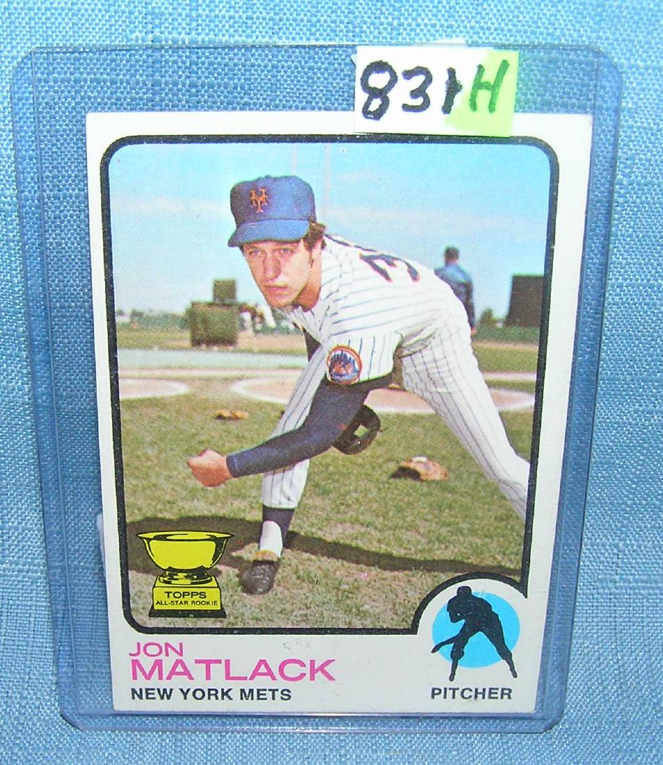 Jon Matlack rookie baseball card: Jon Matlack rookie baseball card