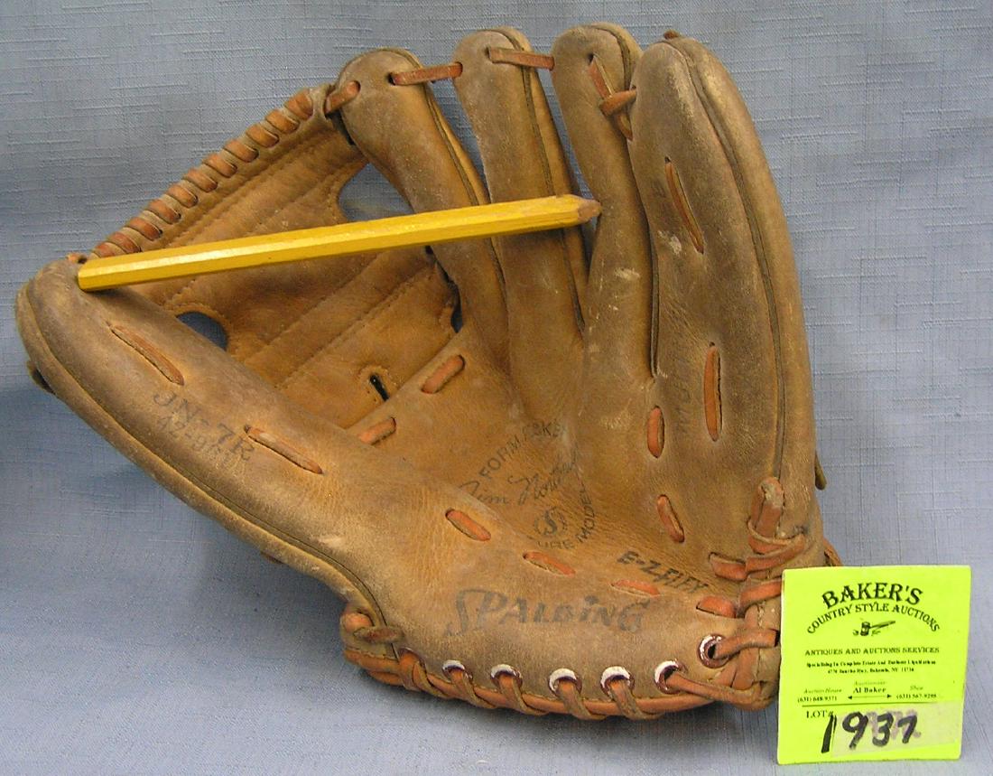 Vintage Leather Jim Northtrope baseball glove: Vintage Leather Jim Northtrope baseball glove est. value $40.00-$50.00