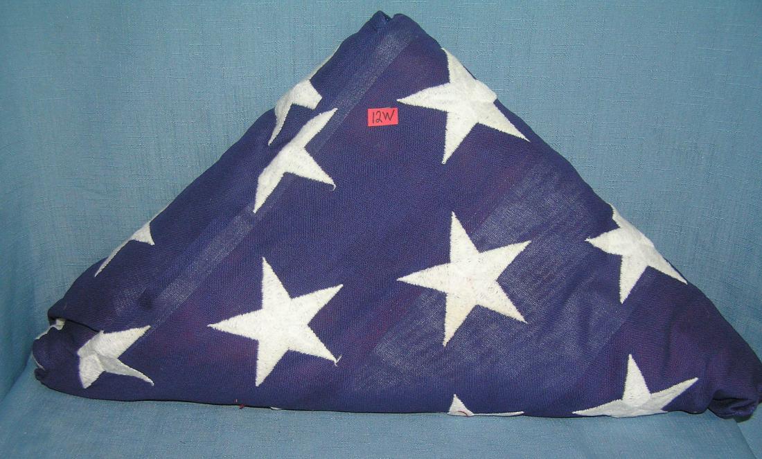 WWII Marine corp veterans memorial flag: WWII Marine corp veterans memorial flag est. value $80.00-$100.00