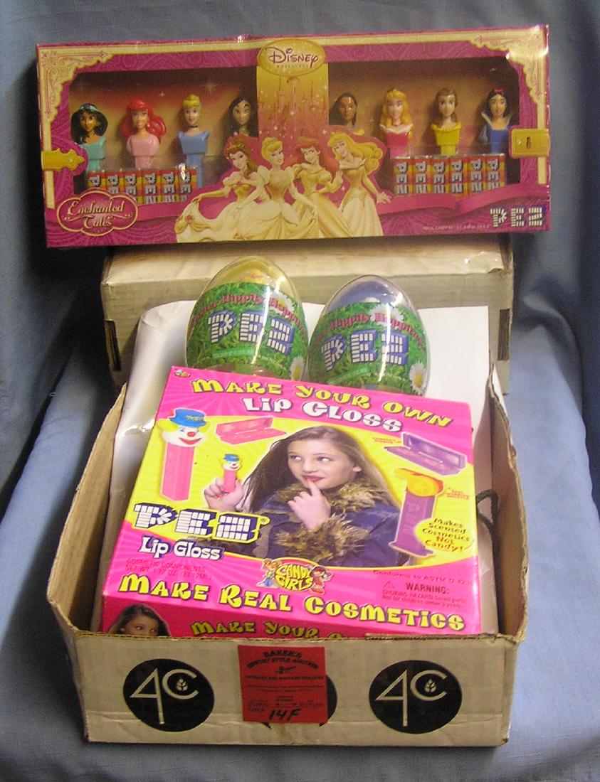 Vintage PEZ candy container collectibles: Box full of vintage PEZ candy container collectibles est. value $65.00-$75.00