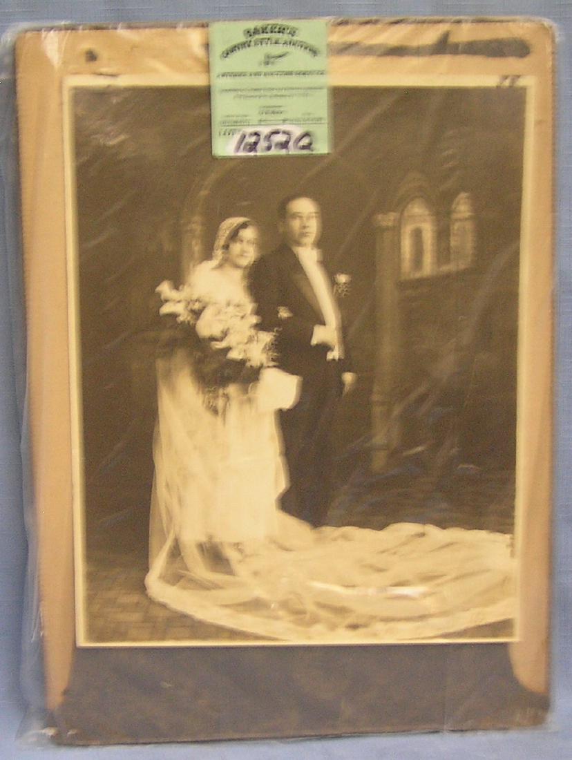 Group of vintage and antique wedding photos: Group of vintage and antique wedding photos est. value $50.00-$75.00