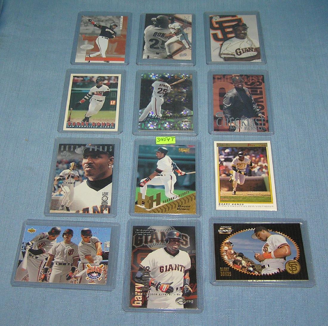Collection of Barry Bonds Baseball cards: Collection of vintage Barry Bonds Baseball cards