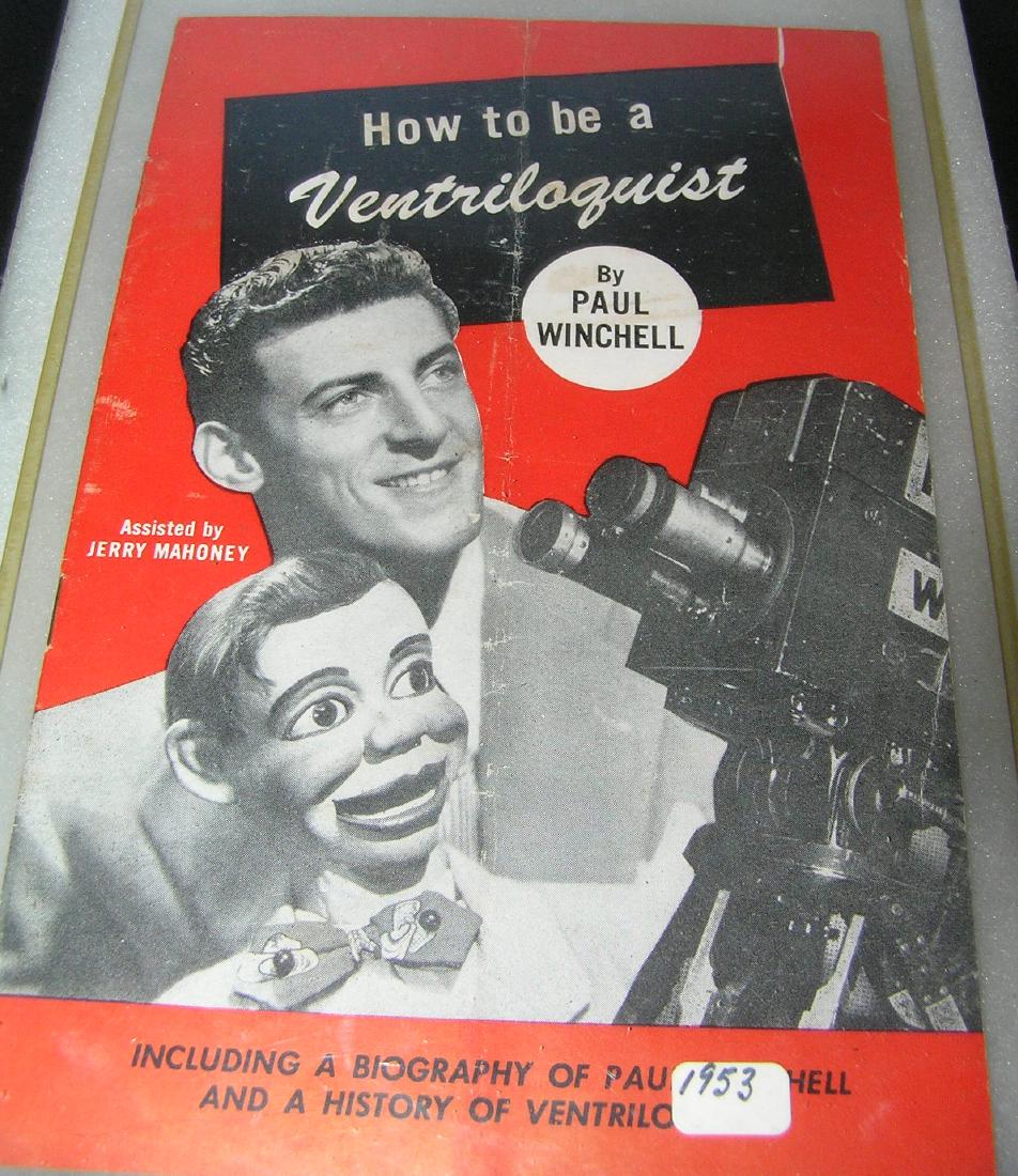 How to be a ventriloquist booklet with Paul Winchell: How to be a ventriloquist booklet with Paul Winchell and Jerry Mahoney 1953 est. value $40.00-$50.00