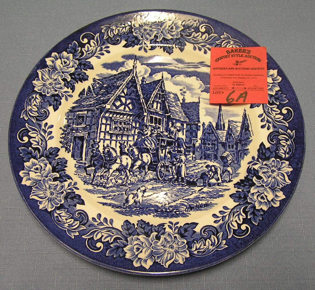Vintage Dicken's series platter: Vintage Dicken's series English ironstone pottery platter by Staffordshire of England est. value $35.00-$45.00