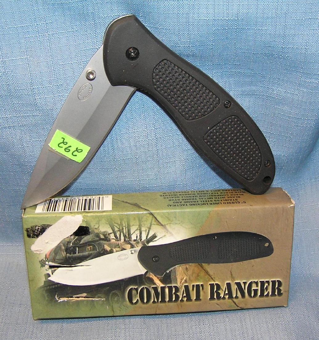 Combat ranger pocket knife mint in original box: Combat ranger pocket knife mint in original box est. value $30.00-$40.00
