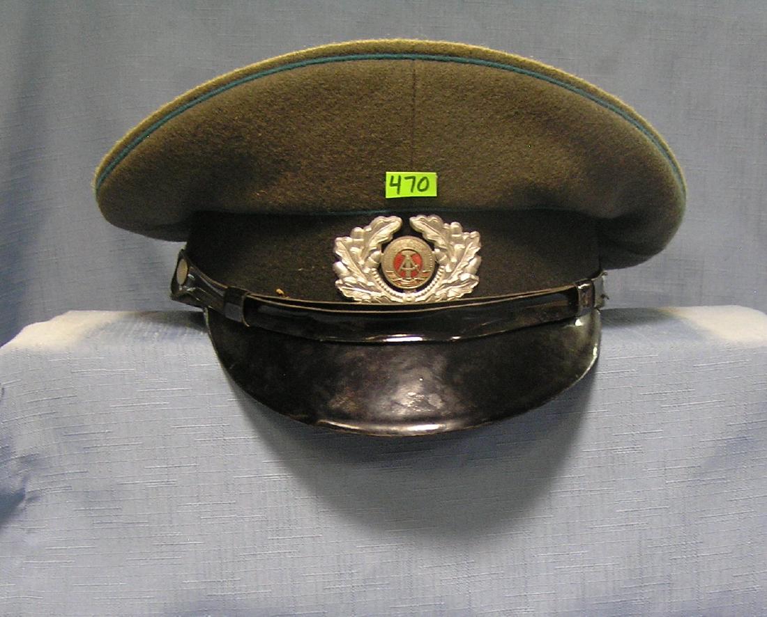 Vintage post war Russian Officers visor cap: Vintage post war Russian Officers visor cap est. value $100.00-$125.00