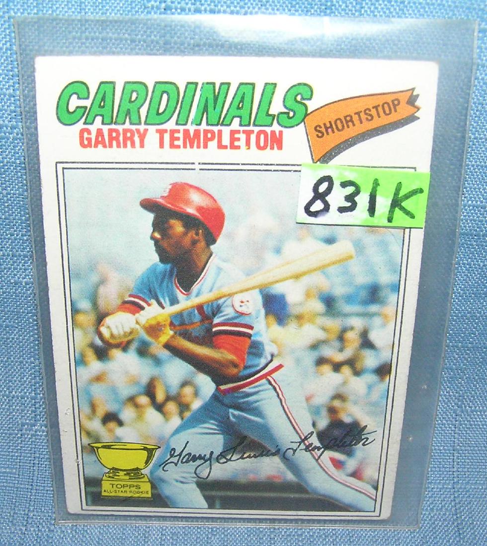 Gary Templeton rookie baseball card: Gary Templeton rookie baseball card