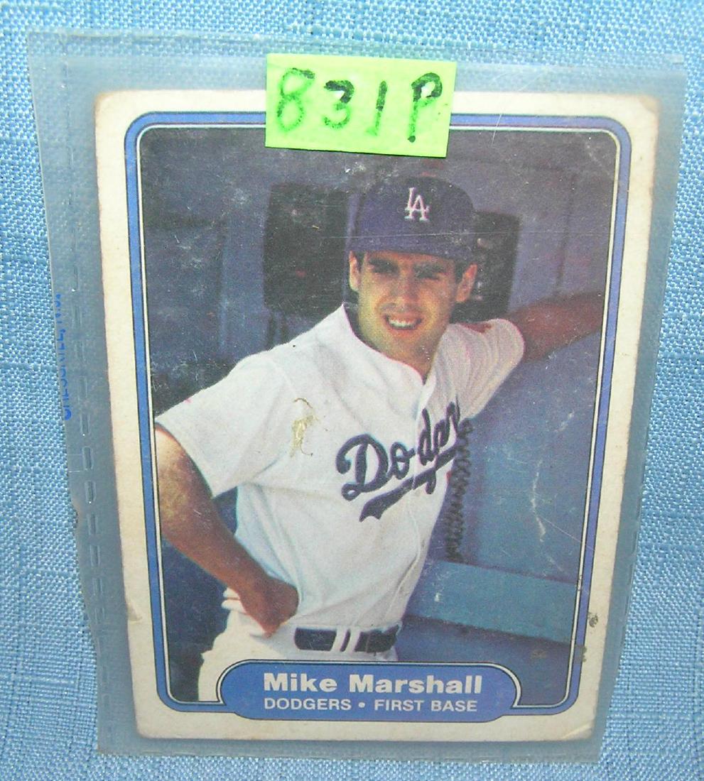 Mike Marshall rookie baseball card: Mike Marshall rookie baseball card