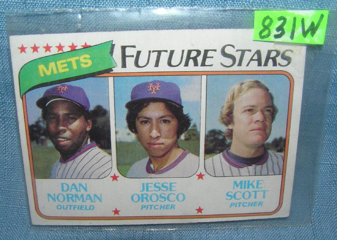 Jesse Orosco rookie baseball card: Jesse Orosco rookie baseball card