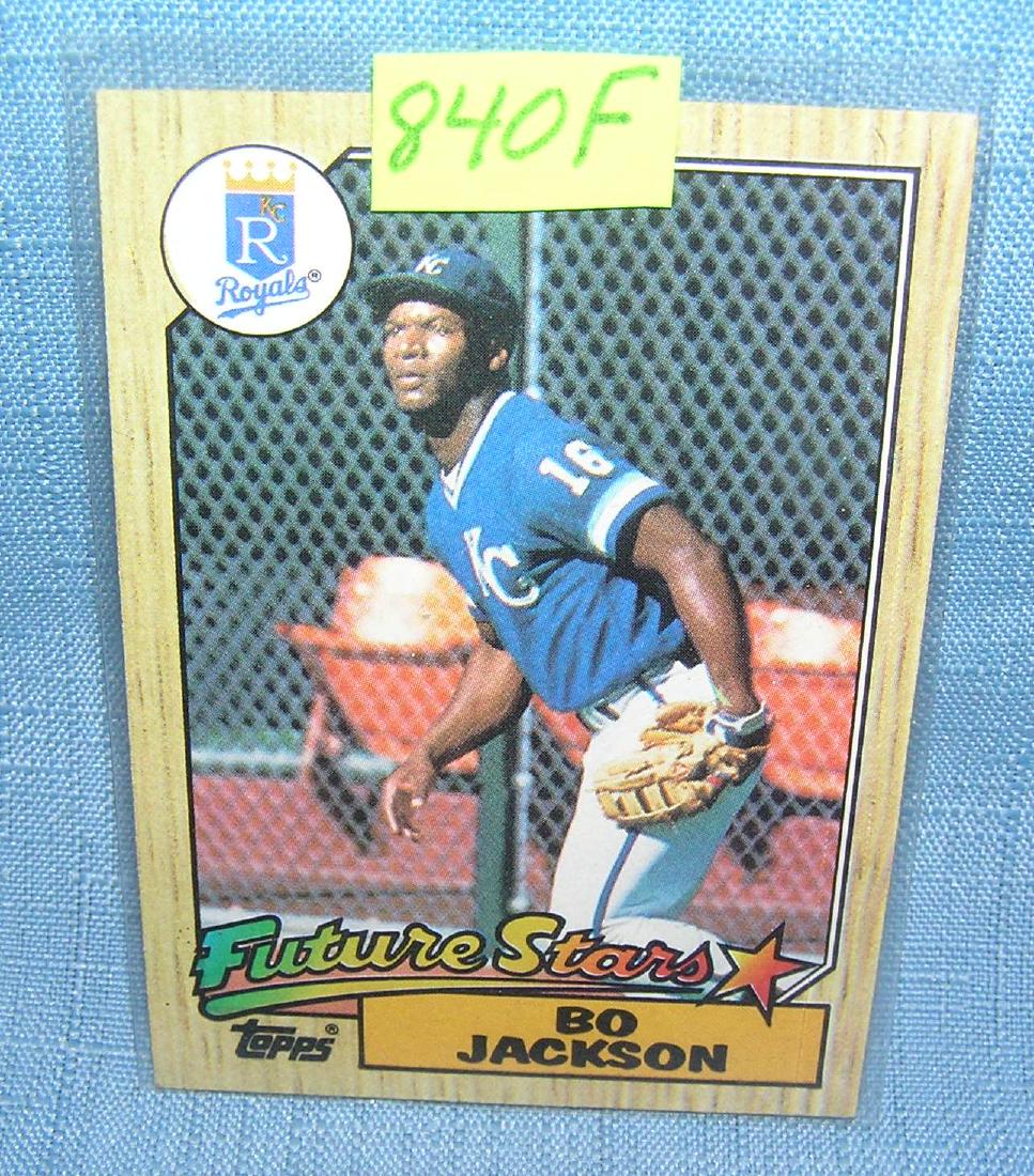 Vintage Bo Jackson rookie baseball card: Vintage Bo Jackson rookie baseball card