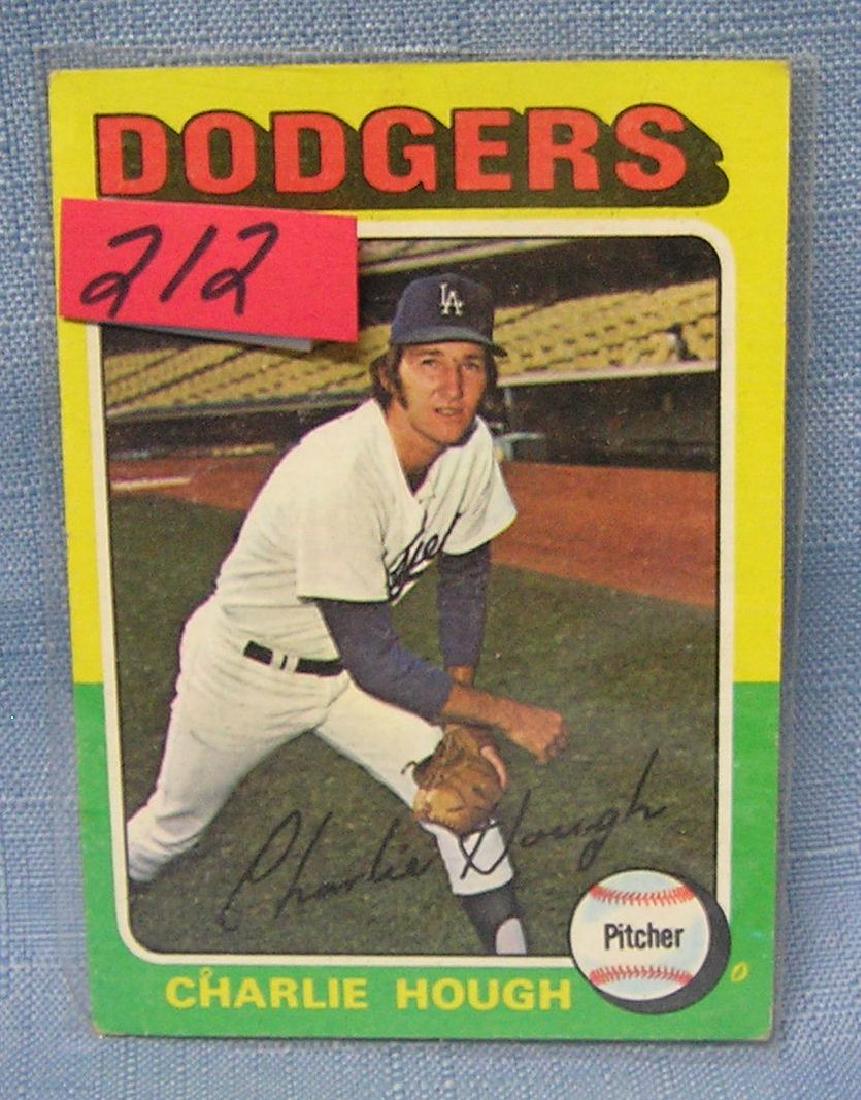 Vintage Charlie Hough baseball card: Vintage Charlie Hough baseball card