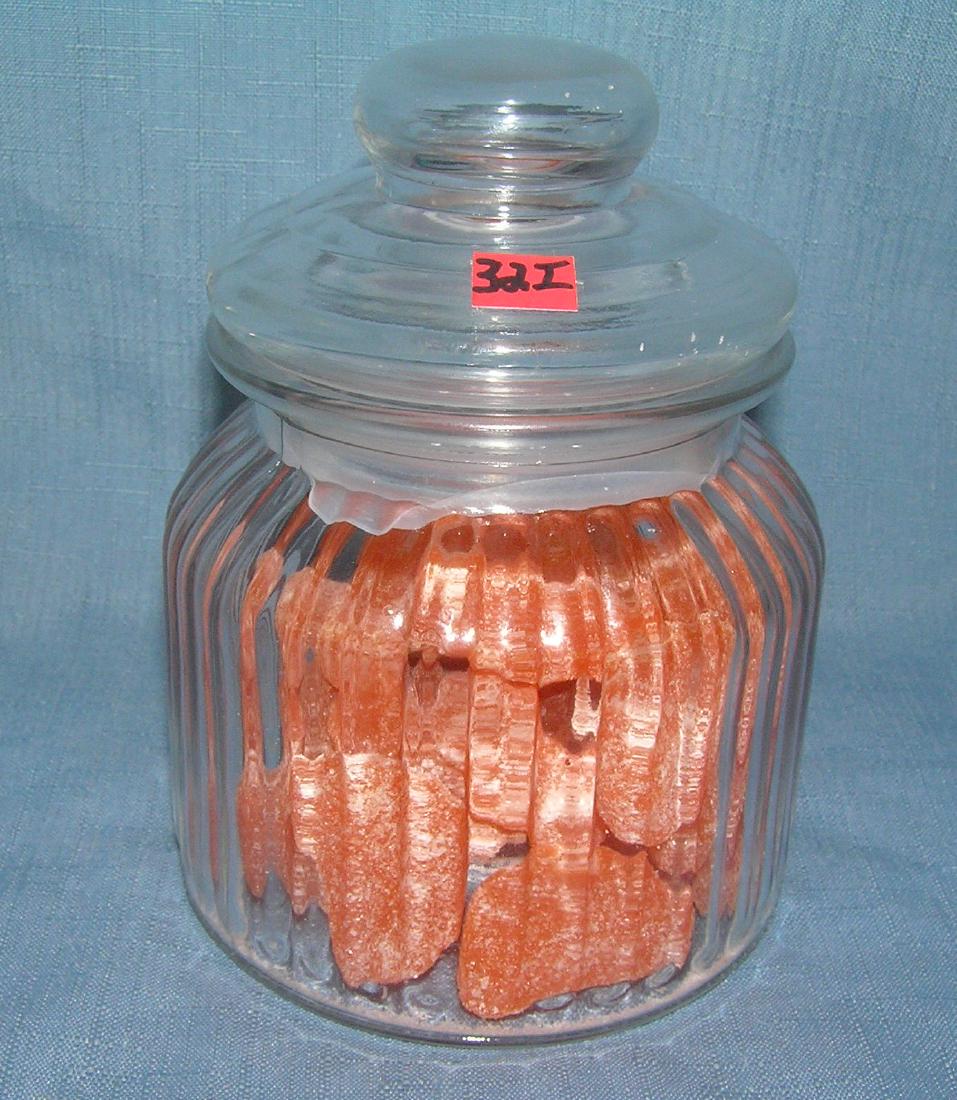 All glass country store style candy container: All glass country store style candy container est. value $15.00-$20.00