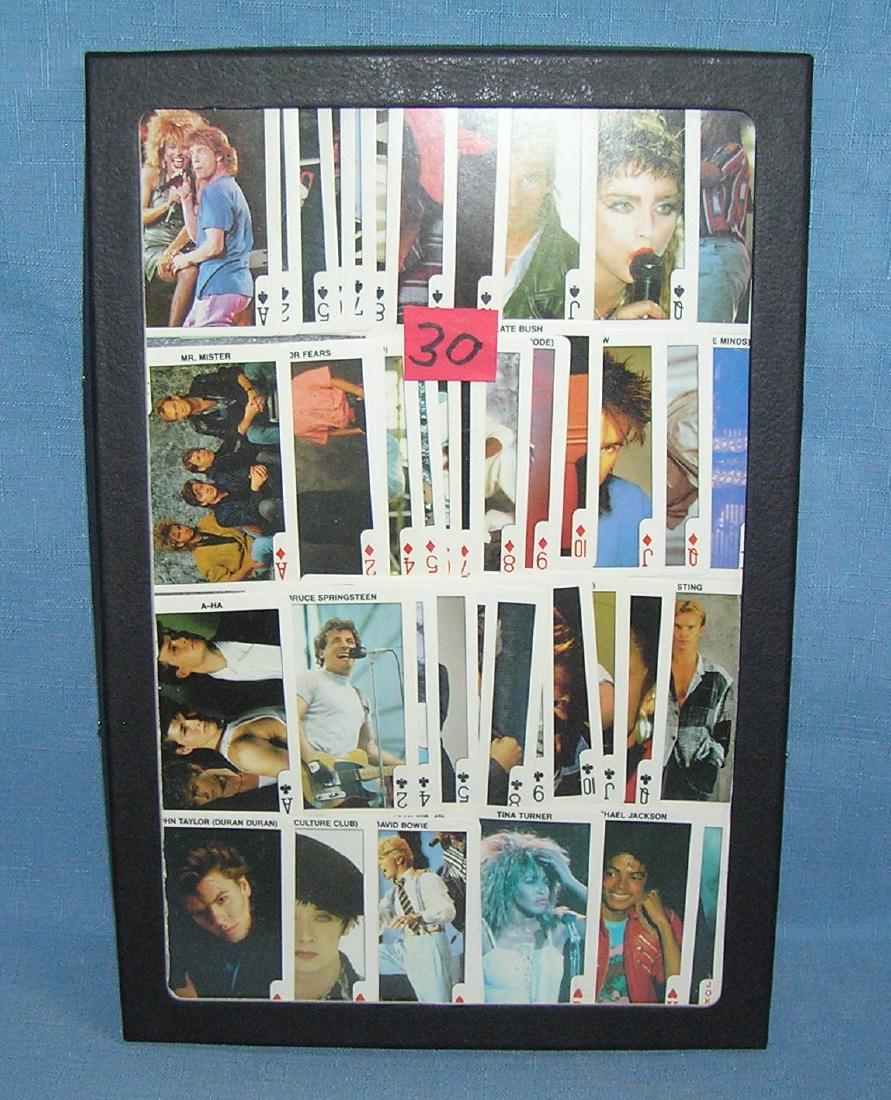 Rock and Roll all star photo playing cards: Large group of Rock and Roll all star photo playing cards est. value $25.00-$30.00