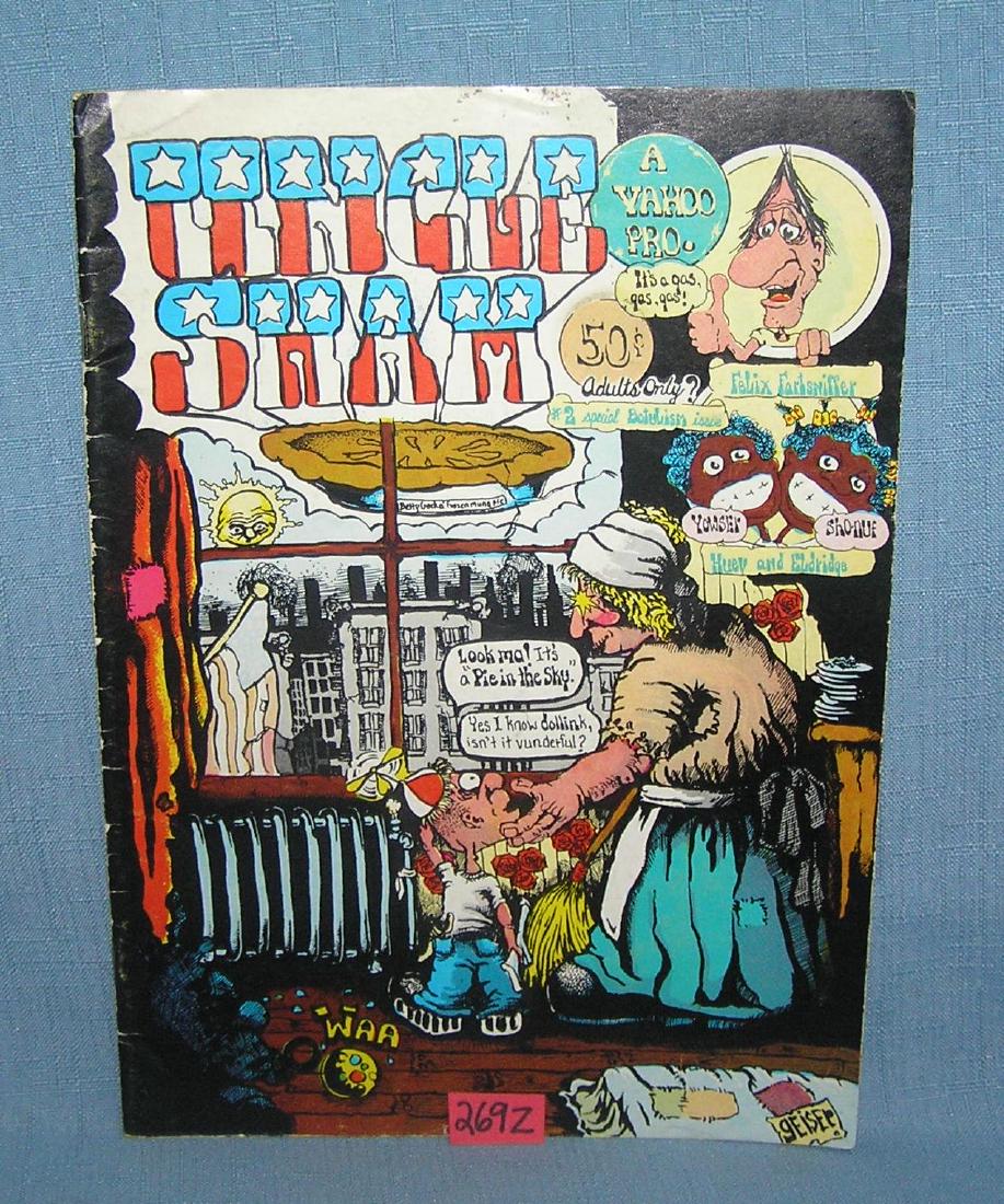 Uncle Sham adults only comic book: Uncle Sham adults only comic book featuring Felix Fartsniffer and more circa 1971 # 2 est. value $15.00-$20.00
