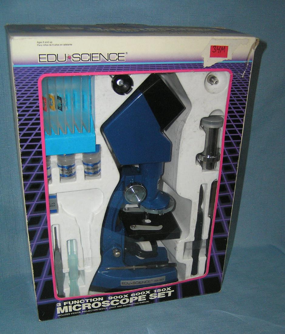Three function microscope set with original box: three function microscope set with original box est. value $35.00-$45.00
