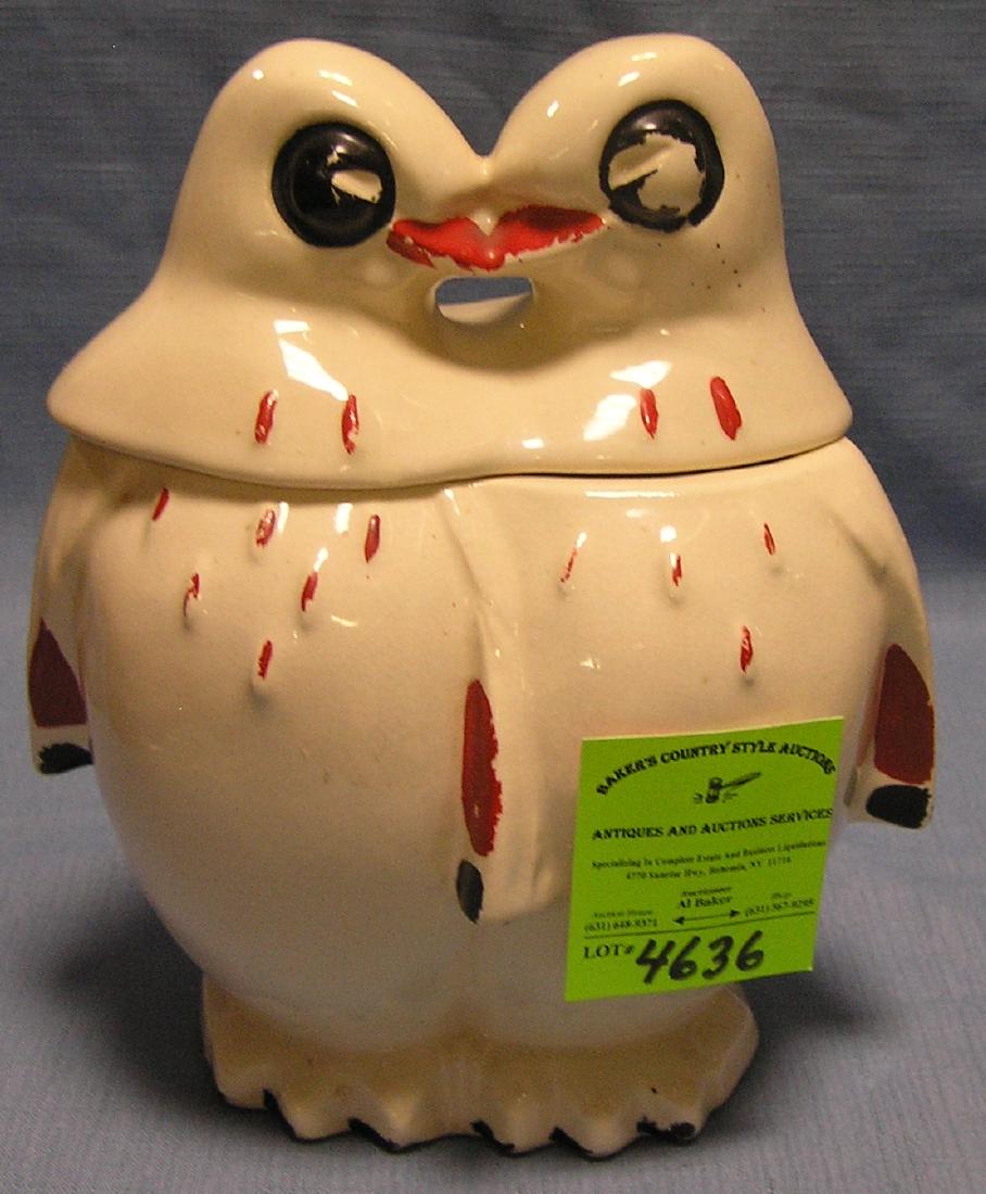 Kissing penguins cookie jar by McCoy: Kissing penguins cookie jar by McCoy $125.00-$175.00