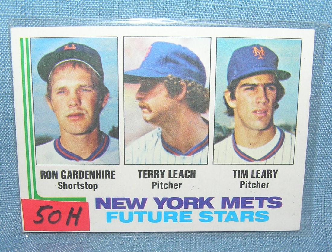Ron Gardenhire and Terry Leach rookie baseball card: Ron Gardenhire and Terry Leach rookie baseball card