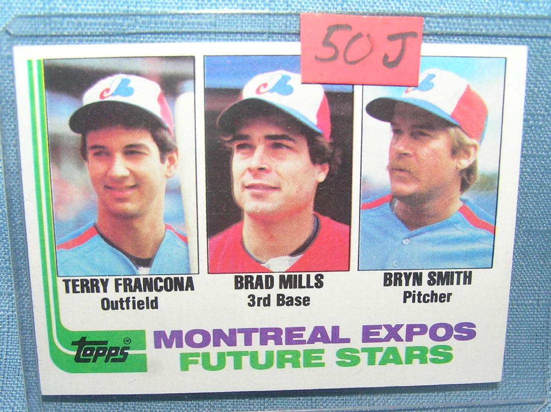 Terry Francona rookie baseball card: Terry Francona rookie baseball card