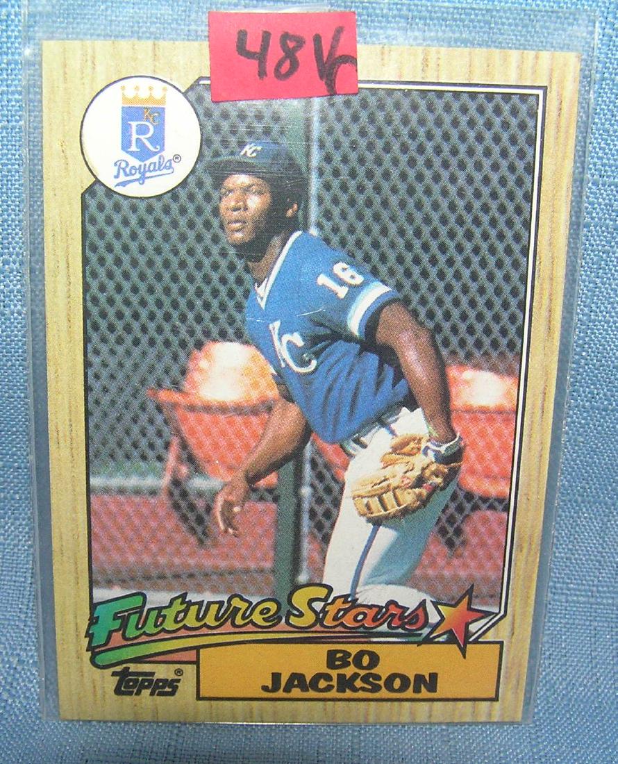Bo Jackson rookie baseball card: Bo Jackson rookie baseball card