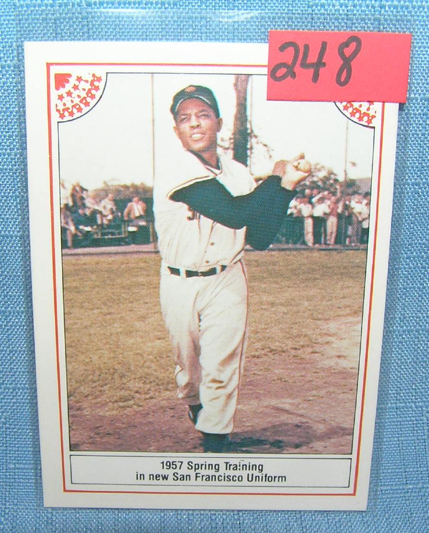 Willie Mays Baseball card: Willie Mays Baseball card