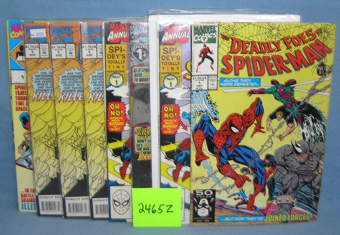 Marvel Spiderman first edition comic books