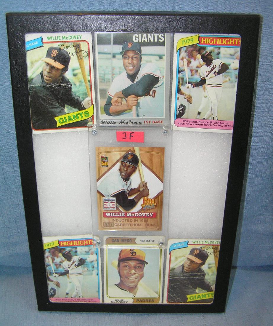 Willie McCovey all star baseball cards: Collection of vintage Willie McCovey all star baseball cards
