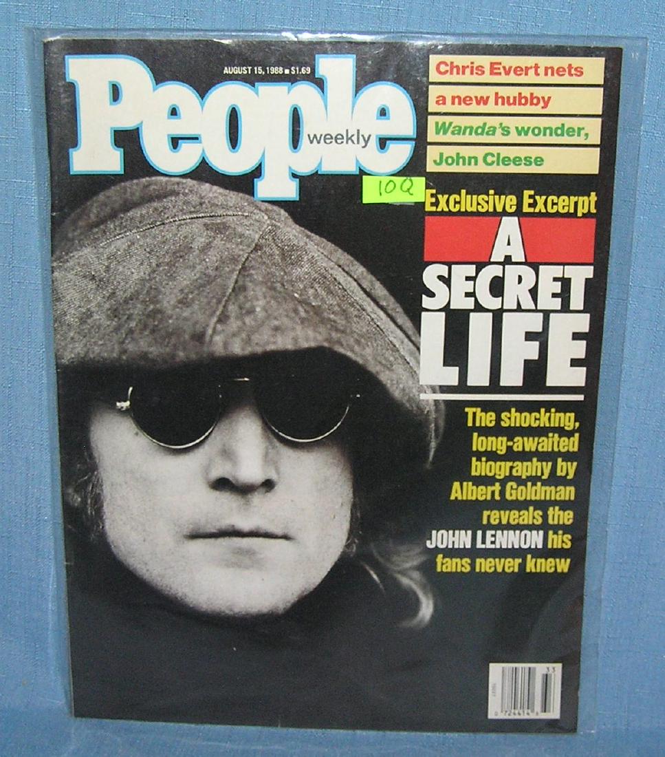 John Lennon on the cover of People magazine: John Lennon on the cover of People magazine est. value $25.00-$30.00