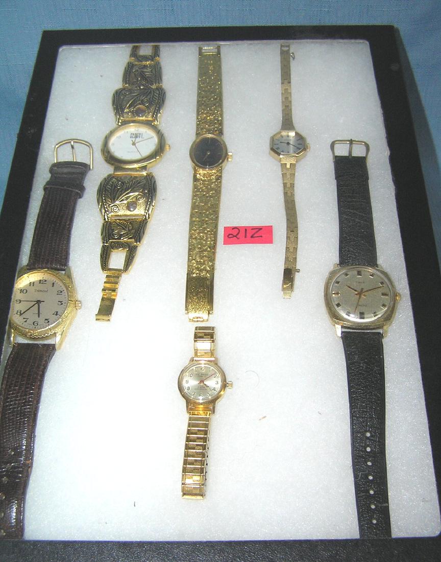Collection of vintage wrist watches: Collection of vintage wrist watches includes Wittnauer, Hel Bros, Lucien Piccard and more est. value $125.00-$150.00