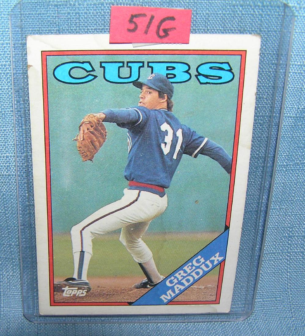 Greg Maddux rookie baseball card: Greg Maddux rookie baseball card