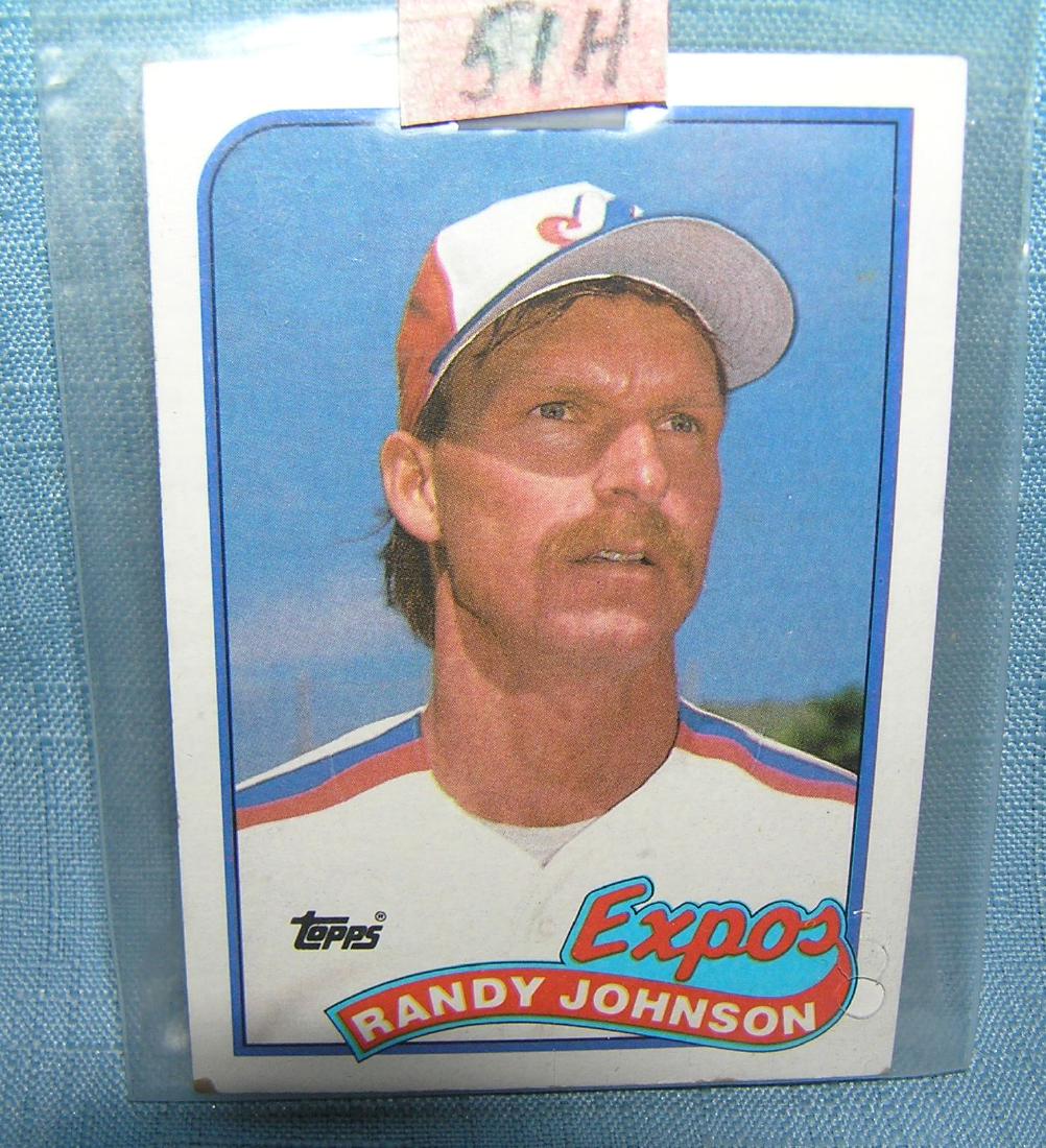 Randy Johnson rookie baseball card: Randy Johnson rookie baseball card