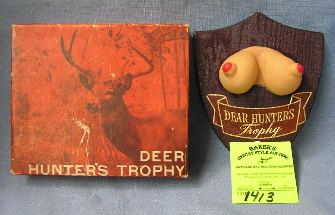 Vintage erotica deer hunter’s trophy: Vintage erotica deer hunter’s trophy est. value $25.00-$30.00
